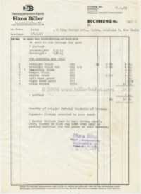 Originalrechnung 1969